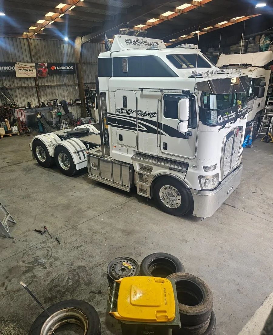 Kenworth K200 in the Reddy Tranz workshop